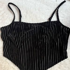 Black crop top from SHEIN